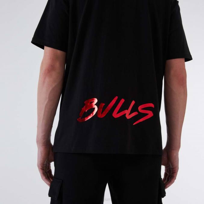 New Era chicago bulls nba metallic zwart t-shirt BT242876