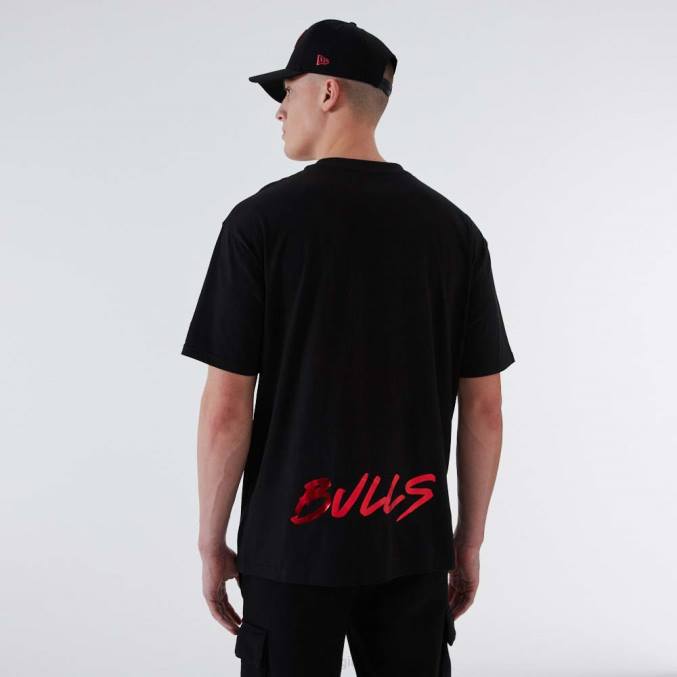 New Era chicago bulls nba metallic zwart t-shirt BT242876