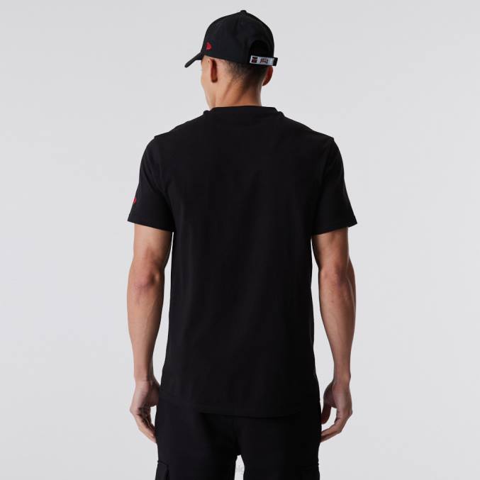 New Era chicago bulls nba omtrek logo zwart t-shirt BT243166