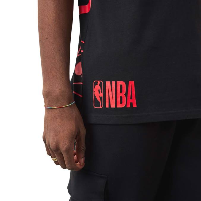 New Era chicago bulls nba zwart t-shirt met zijlogo BT243141