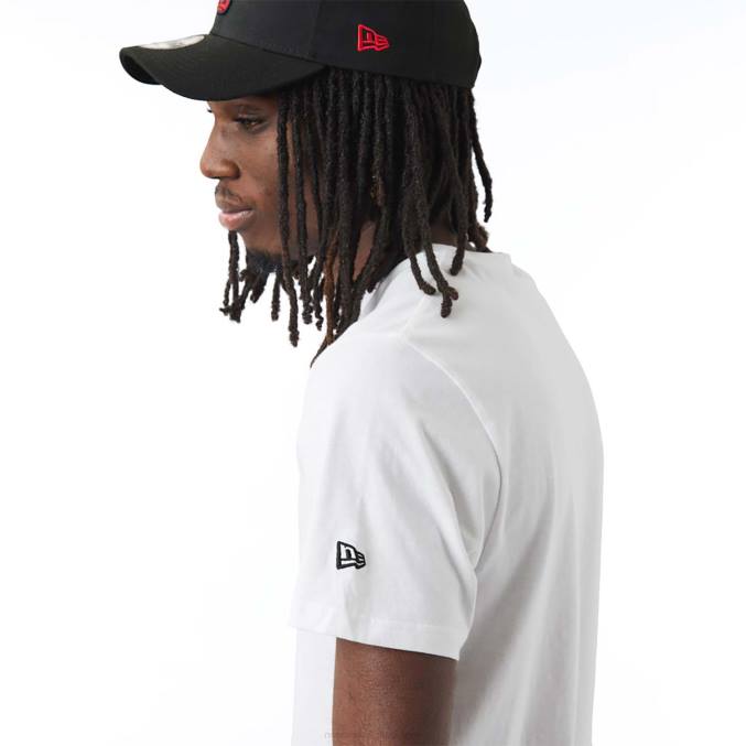 New Era chicago stieren nba script witte t-shirt BT243058