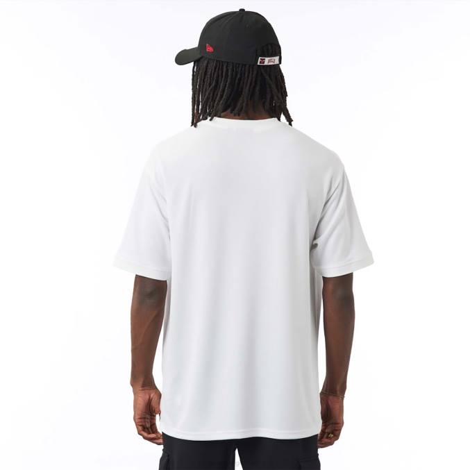 New Era chicago stieren nba script witte t-shirt BT243072