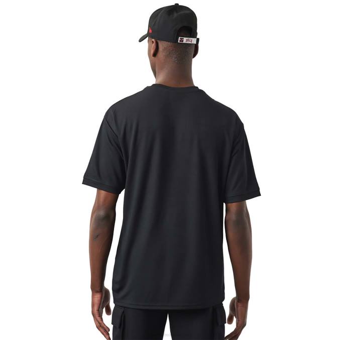 New Era chicago stieren nba script zwarte t-shirt BT243086