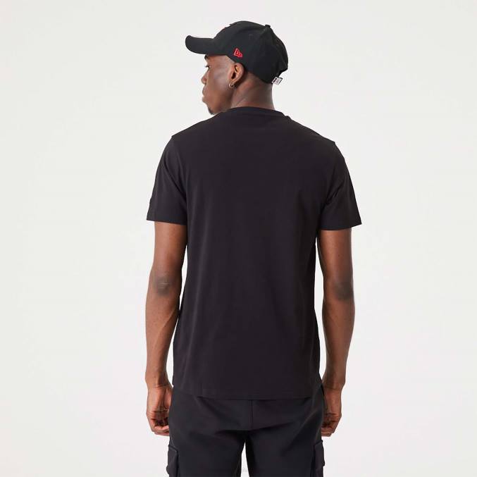 New Era chicago stieren nba script zwarte t-shirt BT243109