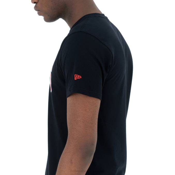 New Era chicago stieren zwart t-shirt BT243051