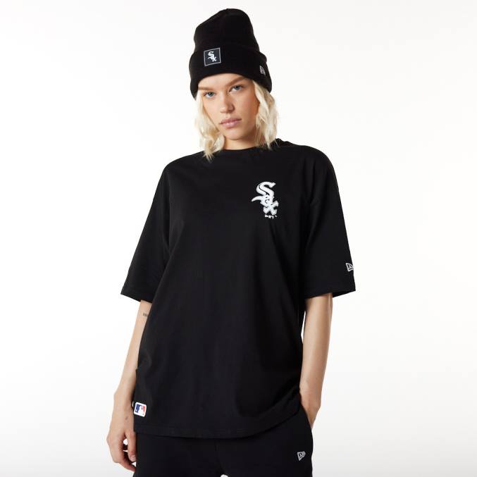 New Era chicago white sox league essentieel zwart oversized t-shirt BT243126