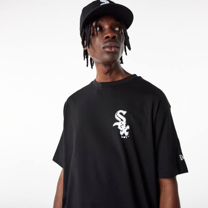 New Era chicago white sox mlb league essentials oversized zwart t-shirt BT243149