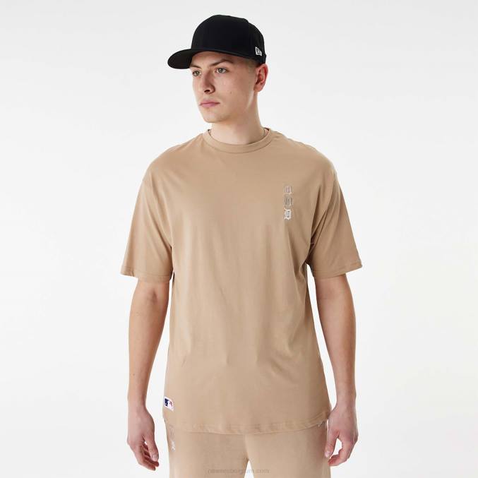 New Era detroit tigers mlb gestapeld logo bruin oversized t-shirt BT242840