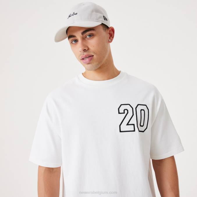 New Era eigentijds wit oversized t-shirt BT243162
