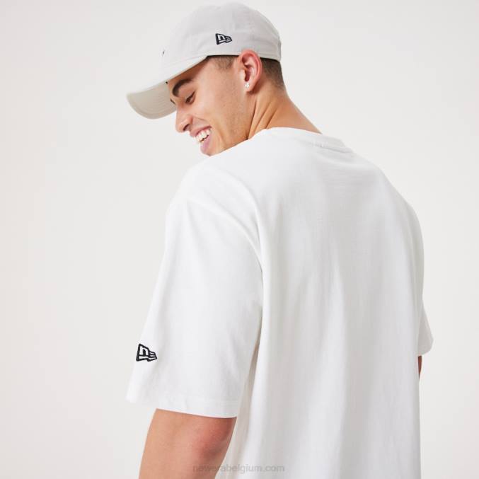 New Era eigentijds wit oversized t-shirt BT243162