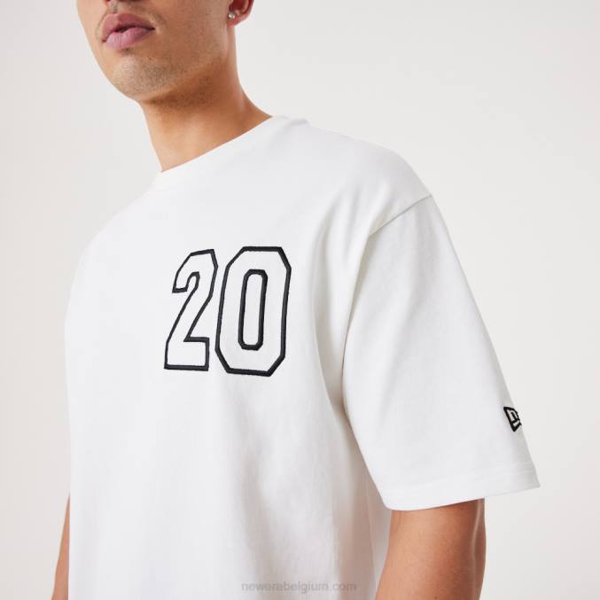 New Era eigentijds wit oversized t-shirt BT243162
