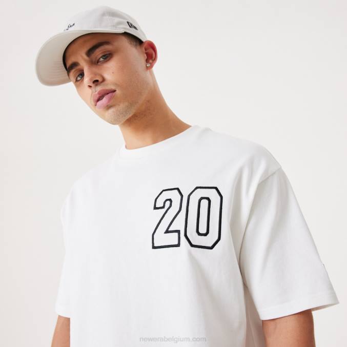 New Era eigentijds wit oversized t-shirt BT243162