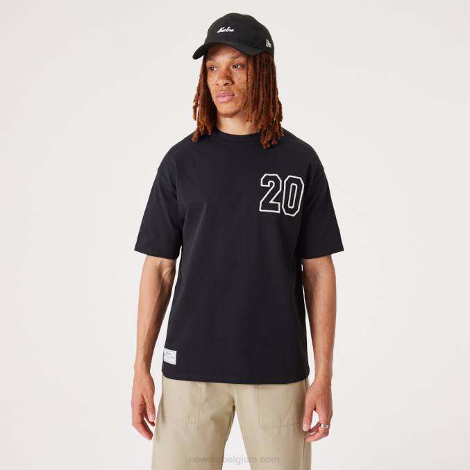 New Era eigentijds zwart oversized t-shirt BT242856
