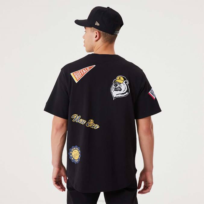 New Era erfgoed badge zwarte trui BT243081