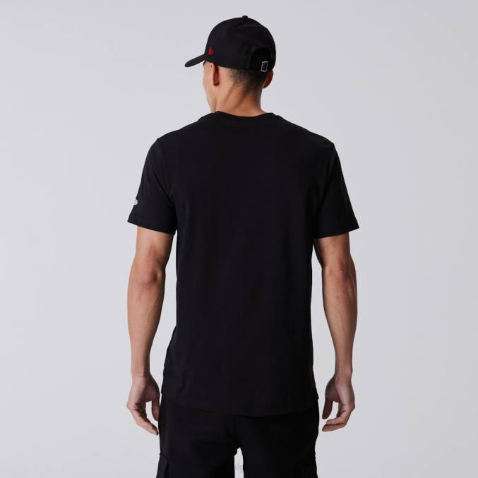 New Era essentieel script zwart t-shirt BT242993