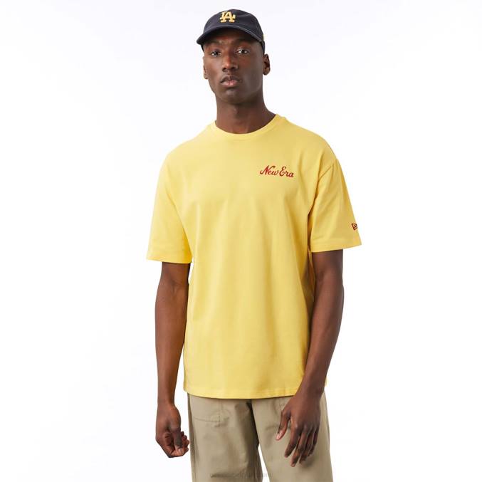 New Era food graphic geel oversized t-shirt BT243004