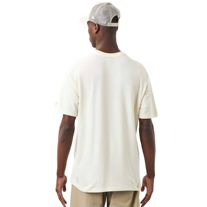 New Era gebroken wit t-shirt met logo BT243046