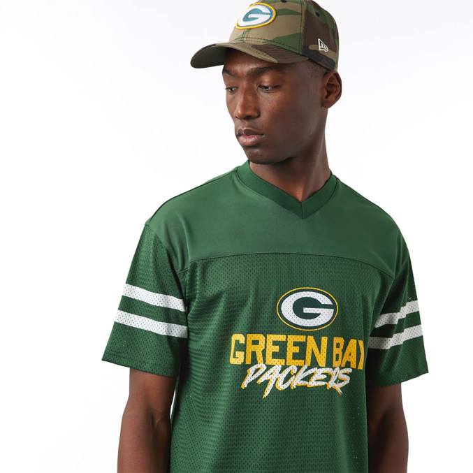 New Era green bay packers nfl script groene trui BT242991