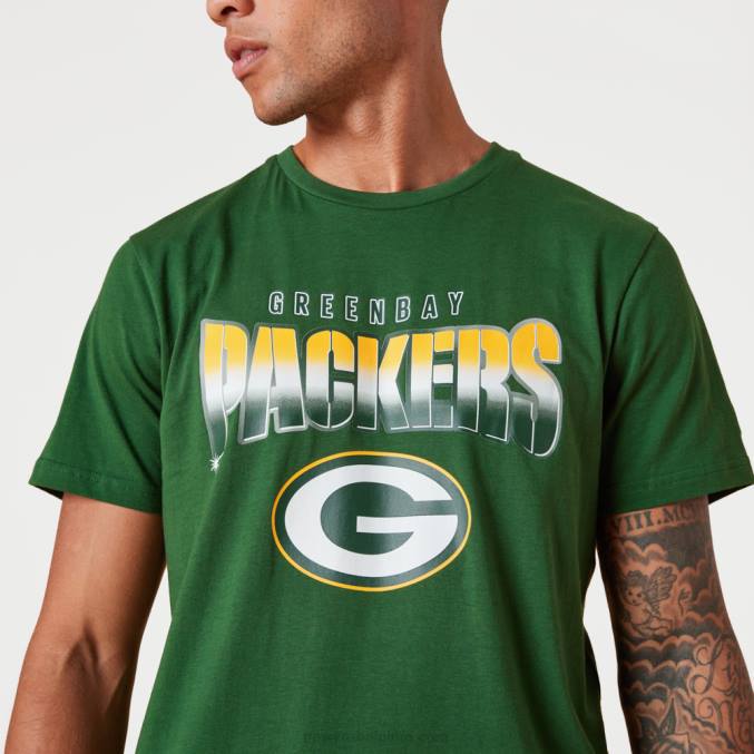 New Era green bay packers nfl team fade groen t-shirt BT243034