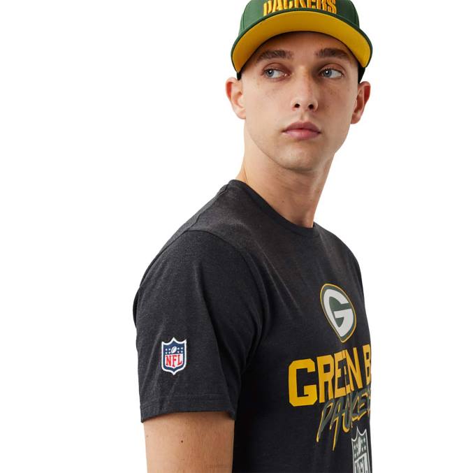 New Era groen bay packers nfl script donkergrijs t-shirt BT243103