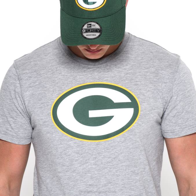 New Era groen bay packers teamlogo grijs t-shirt BT243079