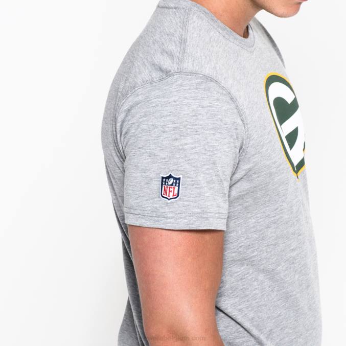 New Era groen bay packers teamlogo grijs t-shirt BT243079