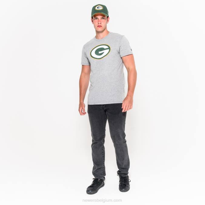 New Era groen bay packers teamlogo grijs t-shirt BT243079