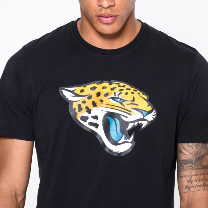 New Era jacksonville jaguars teamlogo zwart t-shirt BT243078
