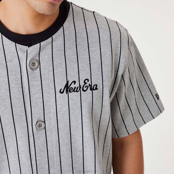 New Era krijtstreep middengrijze jersey BT243120