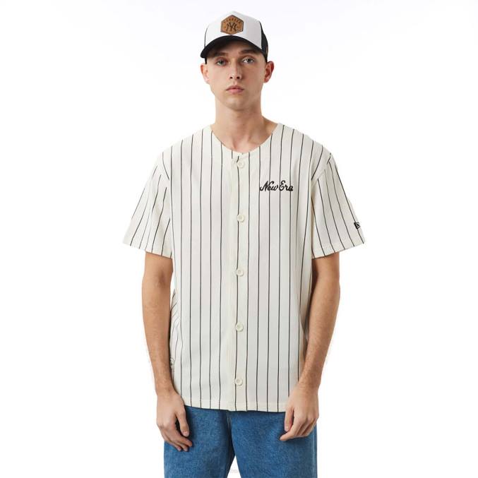 New Era krijtstreep witte trui BT242920