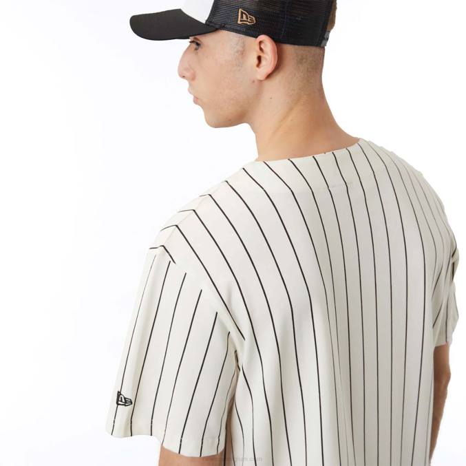 New Era krijtstreep witte trui BT242920