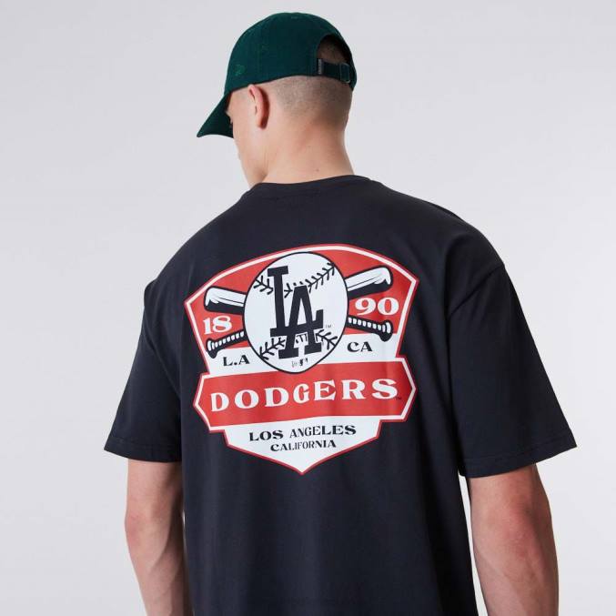 New Era la dodgers grafisch oversized blauw t-shirt BT243112