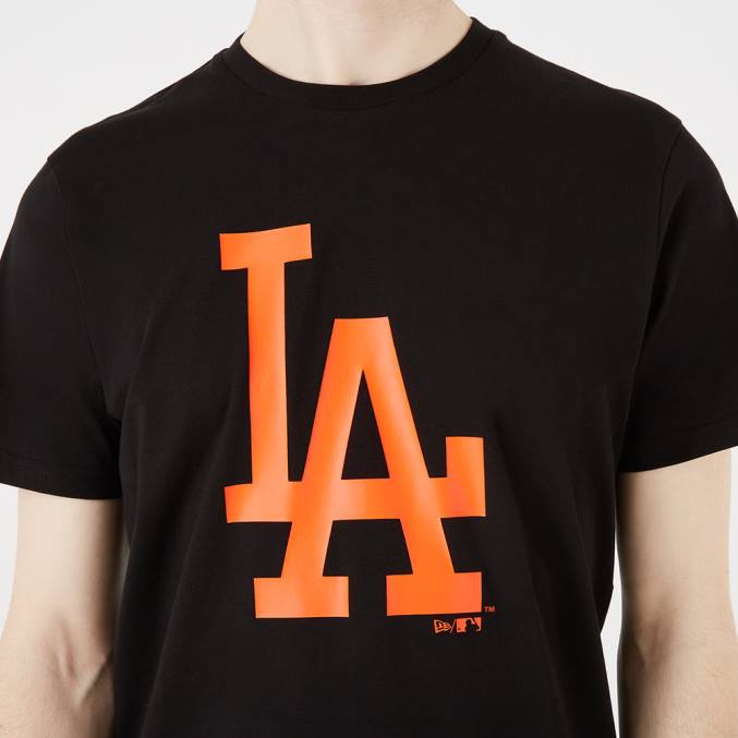 New Era la dodgers kleur essentieel zwart t-shirt BT243090