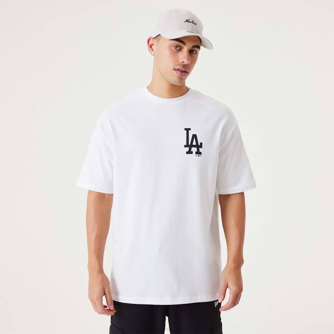 New Era la dodgers mlb bloemen grafisch wit oversized t-shirt BT242899