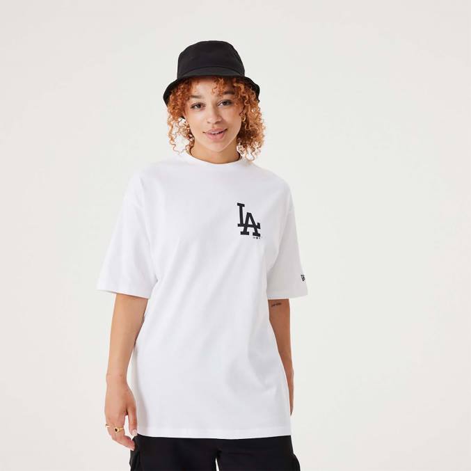 New Era la dodgers mlb bloemen grafisch wit oversized t-shirt BT242899