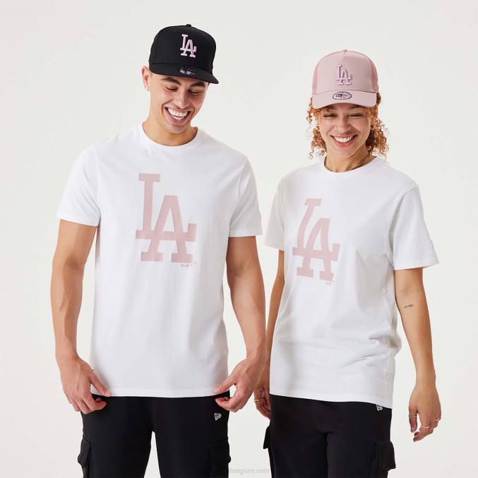 New Era la dodgers mlb league essentieel wit t-shirt BT243027