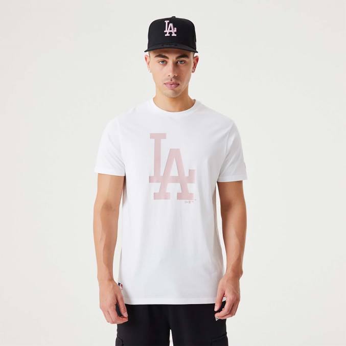 New Era la dodgers mlb league essentieel wit t-shirt BT243027