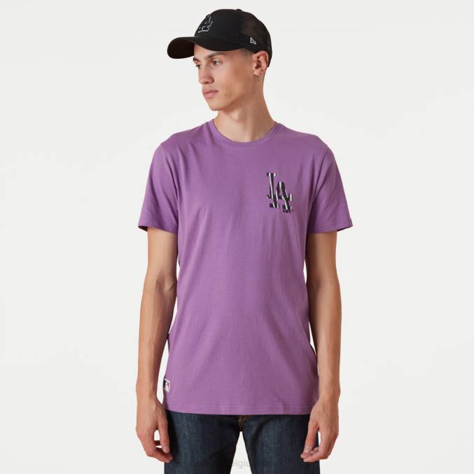 New Era la dodgers mlb teamlogo paars t-shirt BT242950