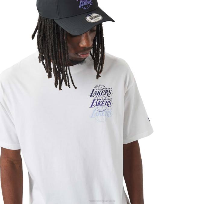 New Era la lakers nba gestapeld wit oversized t-shirt BT243075