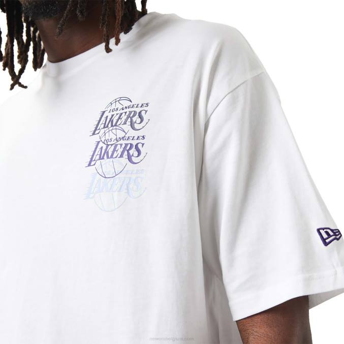 New Era la lakers nba gestapeld wit oversized t-shirt BT243075