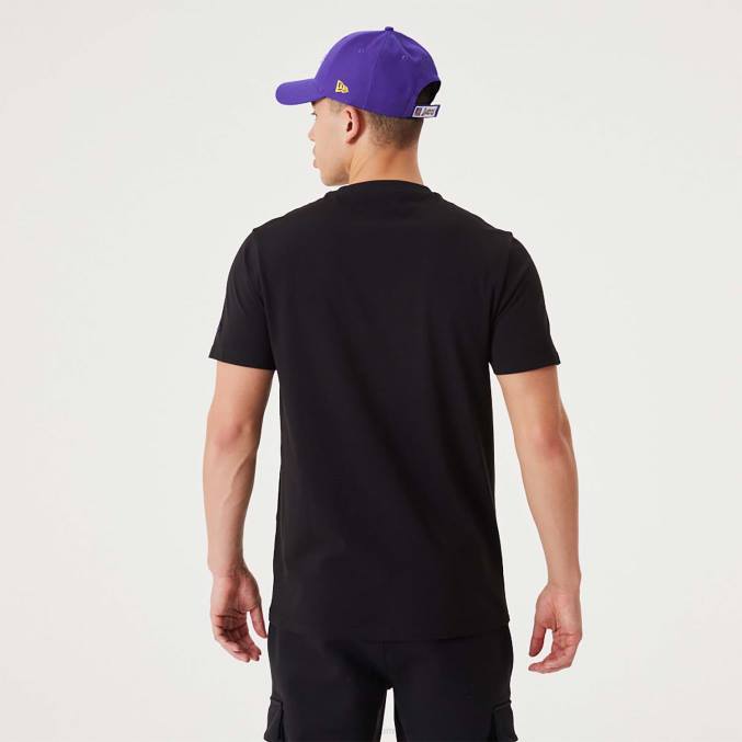 New Era la lakers nba script zwart t-shirt BT243055