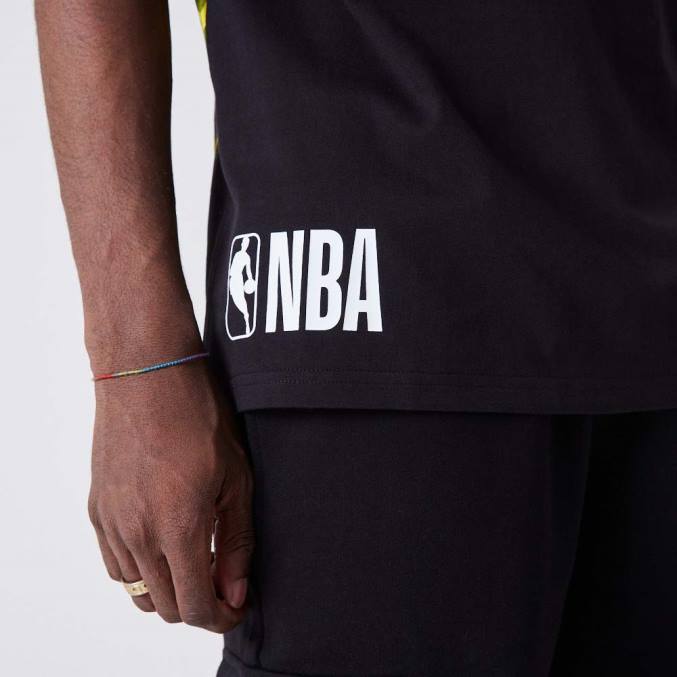New Era la lakers neon oversized zwart t-shirt BT242874