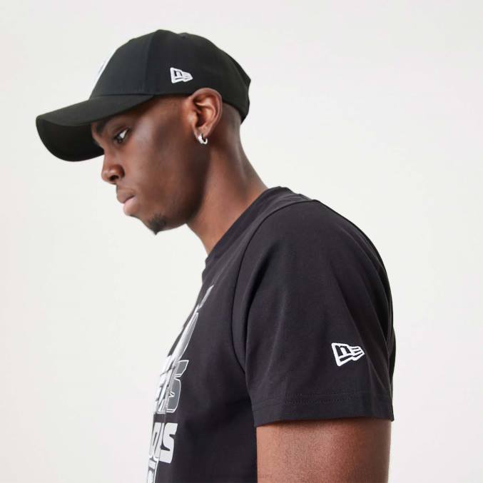 New Era las vegas raiders nfl gradiënt wordmark zwart t-shirt BT242902