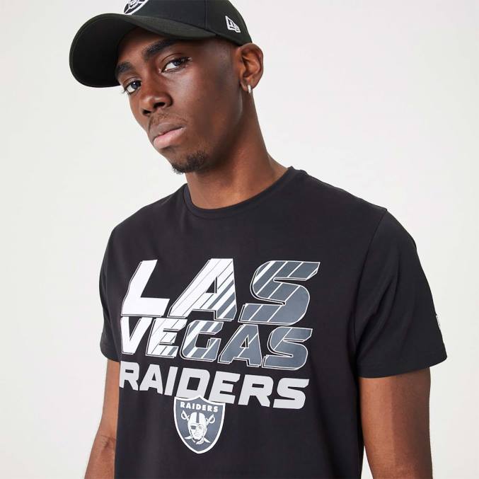 New Era las vegas raiders nfl gradiënt wordmark zwart t-shirt BT242902