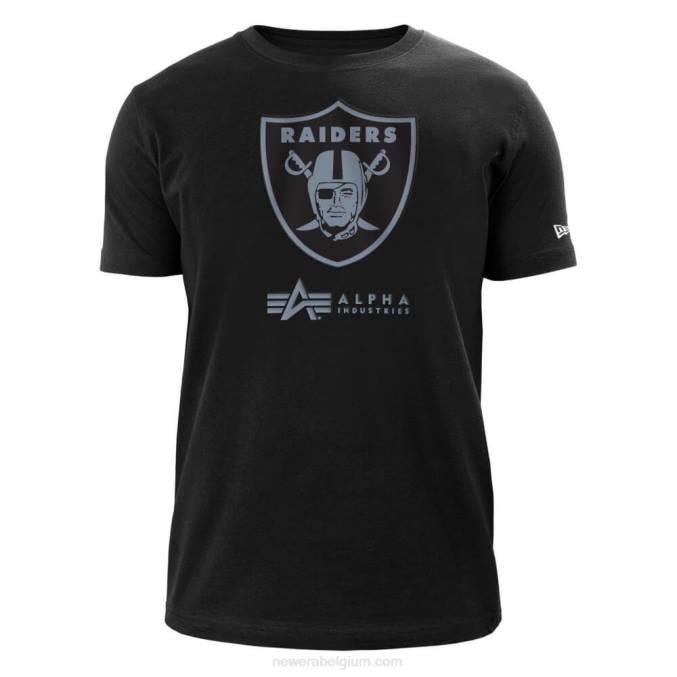 New Era las vegas raiders x alpha industries zwart t-shirt BT242961