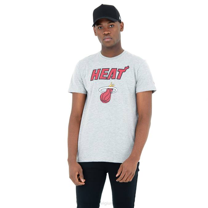 New Era miami heather grijs t-shirt BT242882