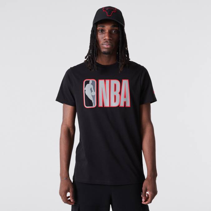 New Era nba logo overzicht zwart t-shirt BT242875