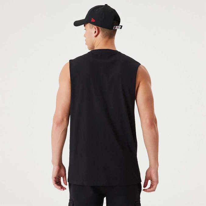 New Era nba script essentiële zwarte tanktop BT242842