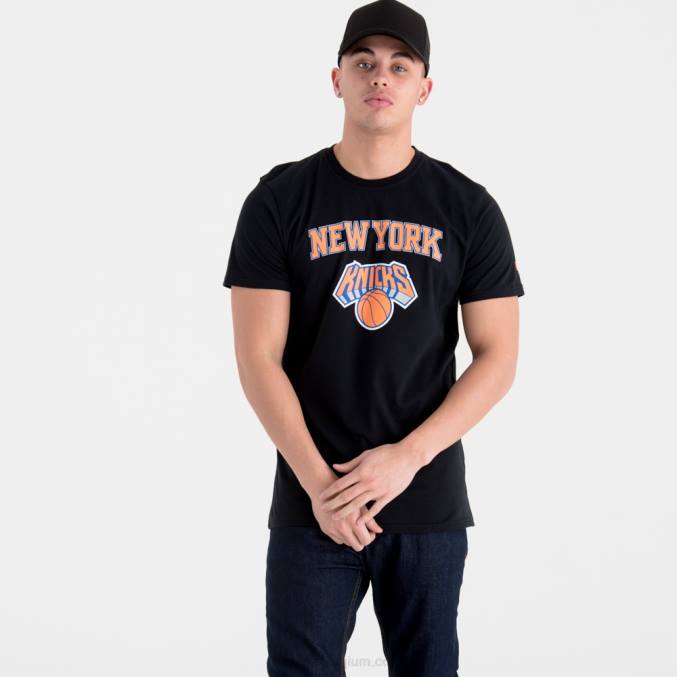 New Era new york knicks team logo zwart t-shirt BT243177