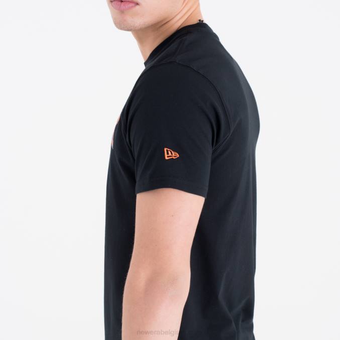 New Era new york knicks team logo zwart t-shirt BT243177